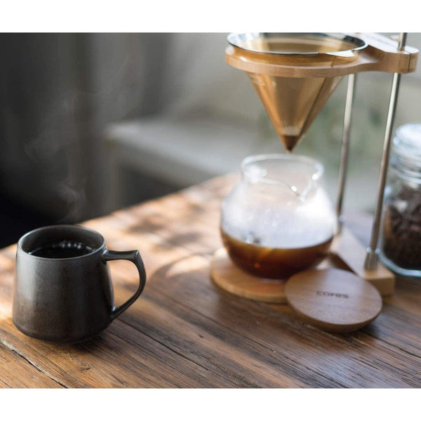 日本美濃燒瓷杯黑色 C811BK