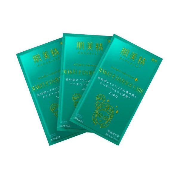 Kracie Hadabisei 抗痘化妝傷害護理面膜 3 片