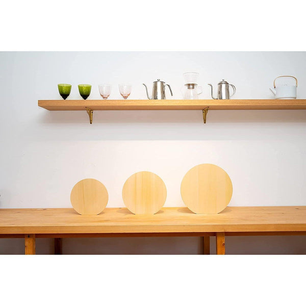 梅澤圓形 Hiba 柏木切菜板 適合刀具