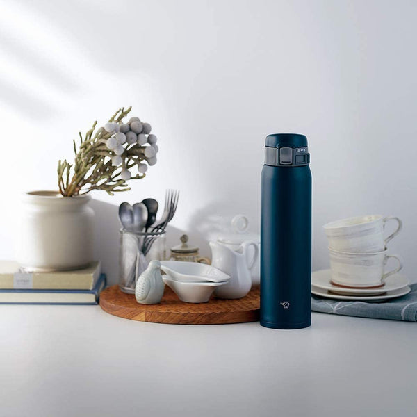 Zojirushi 不鏽鋼馬克杯保溫瓶海軍藍 600ml