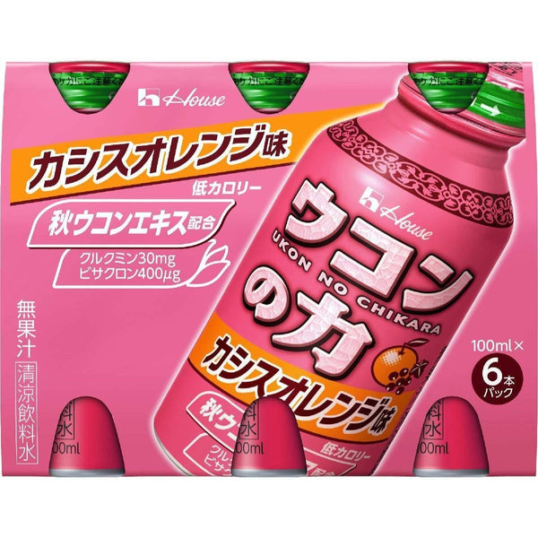 House Foods 薑黃補充飲料黑醋栗柳橙口味 6 瓶