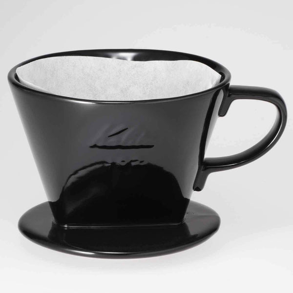 Kalita 陶瓷咖啡滴濾器 手沖咖啡機 適合 2-4 杯 102 黑色