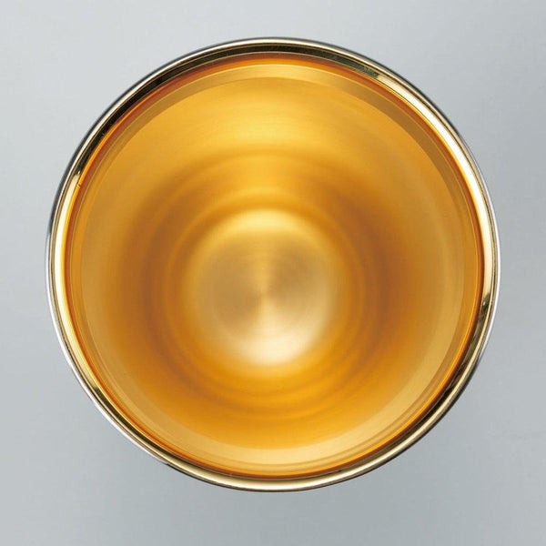 Wahei Freiz 雙層玻璃杯櫻花圖案銀色