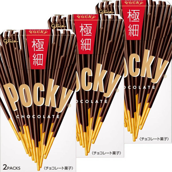 Pocky Gokuboso 細巧克力餅乾棒(3 條裝)