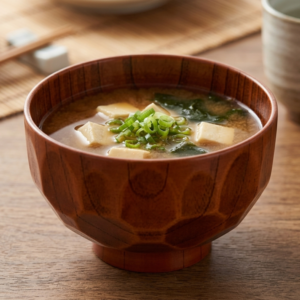 木碗 龜甲漆味噌湯碗 Φ11.5