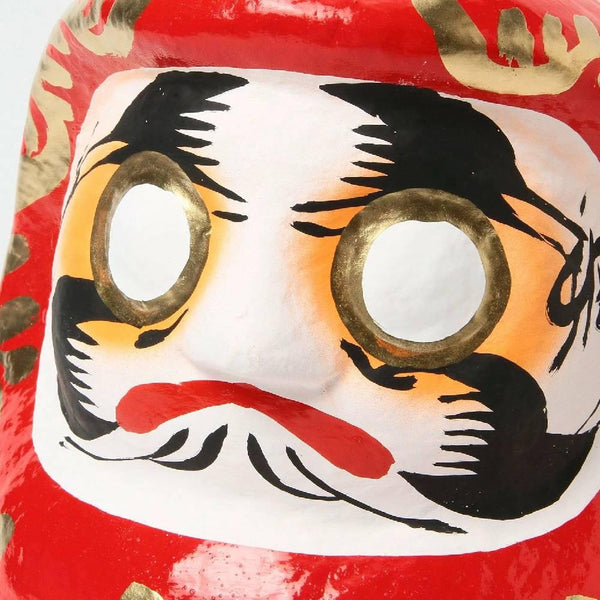 白川不倒翁娃娃“Ho”手工好運符紅色娃娃 25 厘米