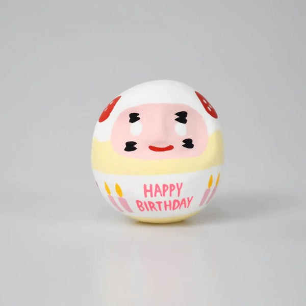 白川達摩生日快樂達摩娃娃好運吊飾 4.5 厘米