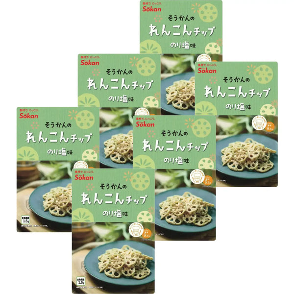 Sokan Nori Renkon Chips 日本紫菜味蓮藕片 18g (6 包)