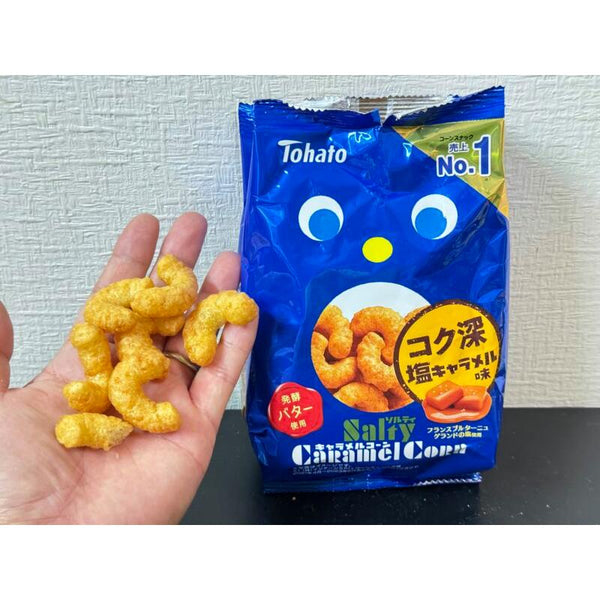 Tohato 鹹焦糖玉米 鹹奶油焦糖玉米泡芙 67g(盒12袋)