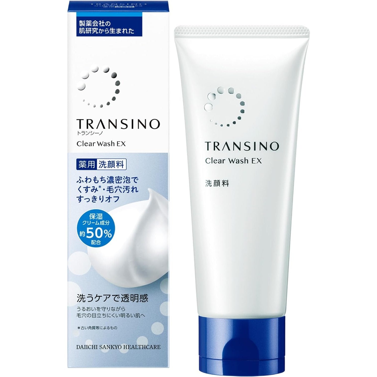 Transino Clear Wash EX 泡棉潔面乳亮白洗面乳 100 公克