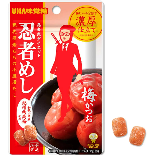 UHA 味覺糖 忍者目梅勝男 梅子鰹魚糖 20g x 10 袋
