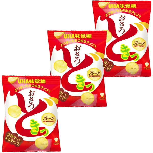UHA Mikakuto Osatsu Doki Satsumaimo 地瓜片 65g (3 包)