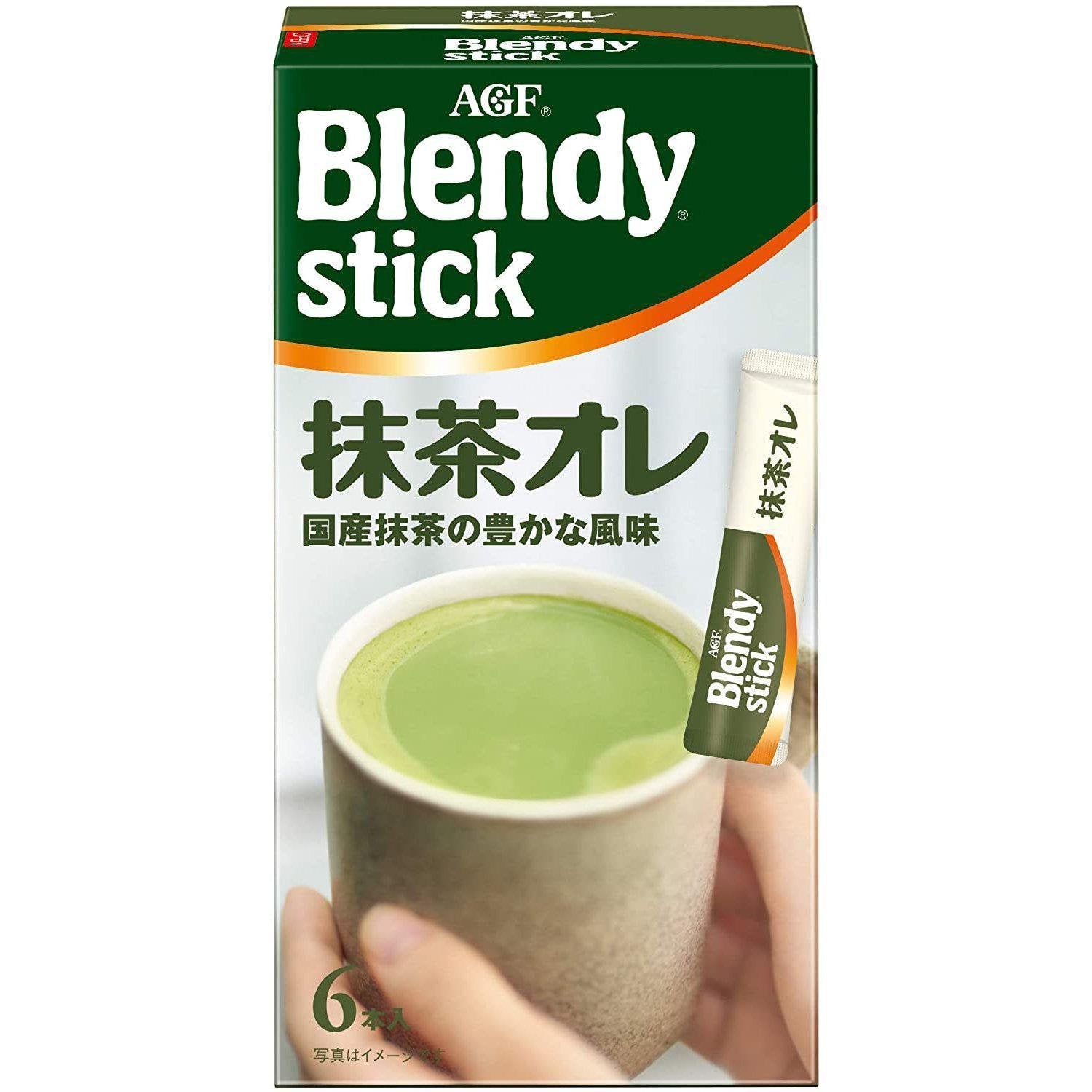 AGF Blendy Stick 抹茶牛奶（混合綠茶拿鐵）6 支