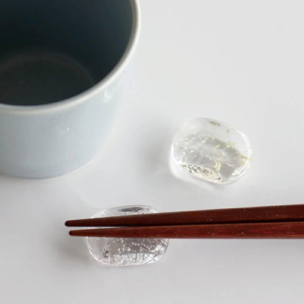 Aderia 手工玻璃和鉑金箔筷架