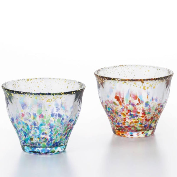 Aderia 手工金片彩色小酒杯 85ml（一對）