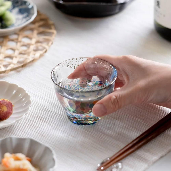 Aderia 手工金片彩色小酒杯 85ml（一對）