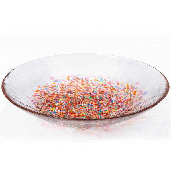 Aderia 大玻璃餐盤紅色煙火設計 230 毫米