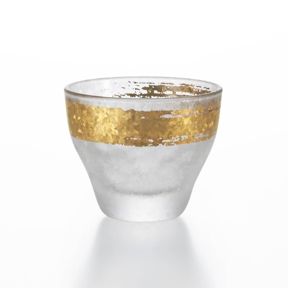 Aderia 優質金色圖案磨砂清酒杯烈酒杯 90 毫升