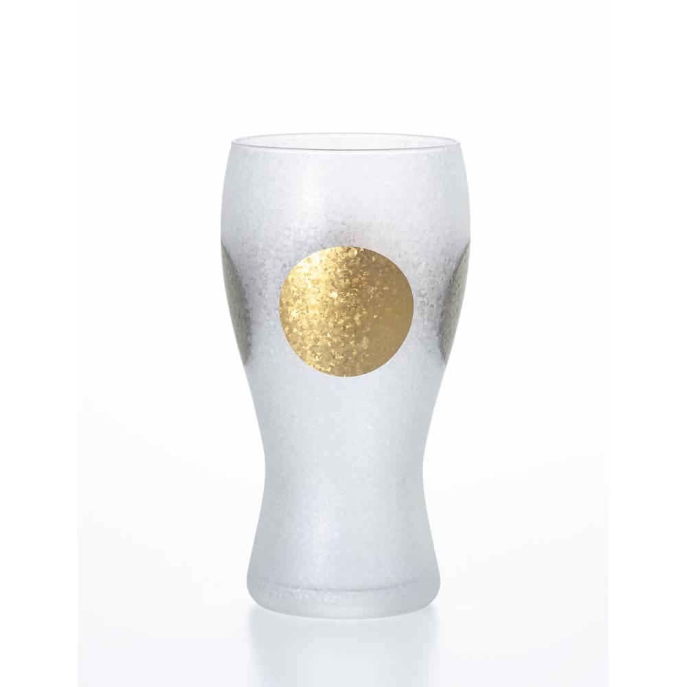 Aderia 高級金日銀月磨砂啤酒杯 380ml
