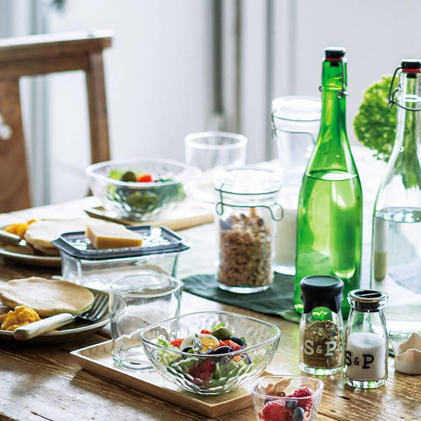 Aderia 方形碗大號附凹痕玻璃餐盤 165 毫米