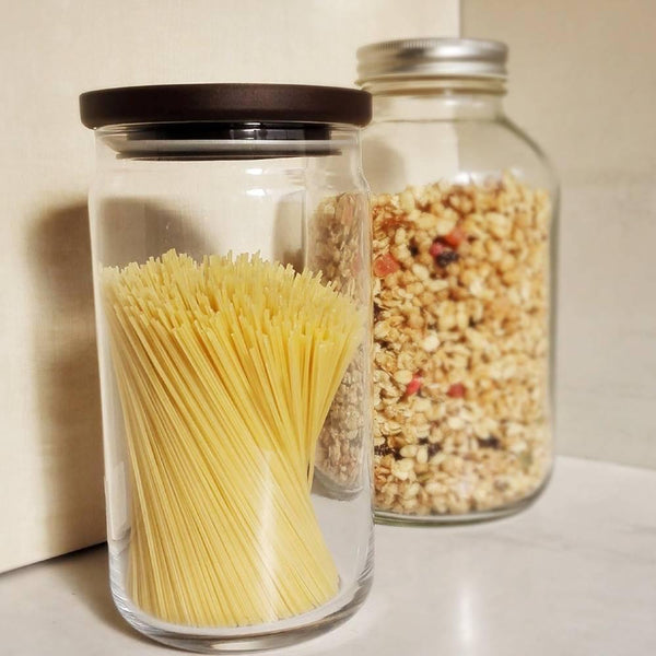 Aderia 可堆疊玻璃罐大號廚房收納容器 1090 毫升