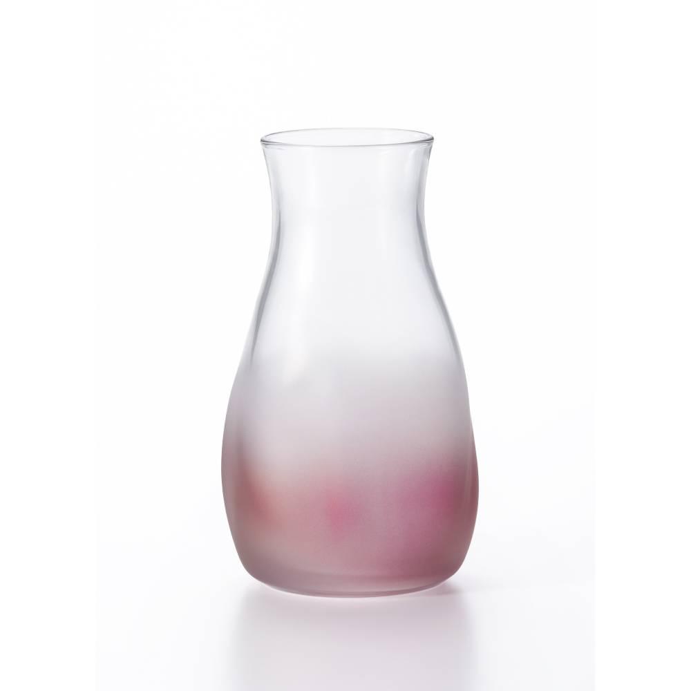 Aderia Tebineri 小號玻璃花瓶磨砂粉色飾面 129 毫米
