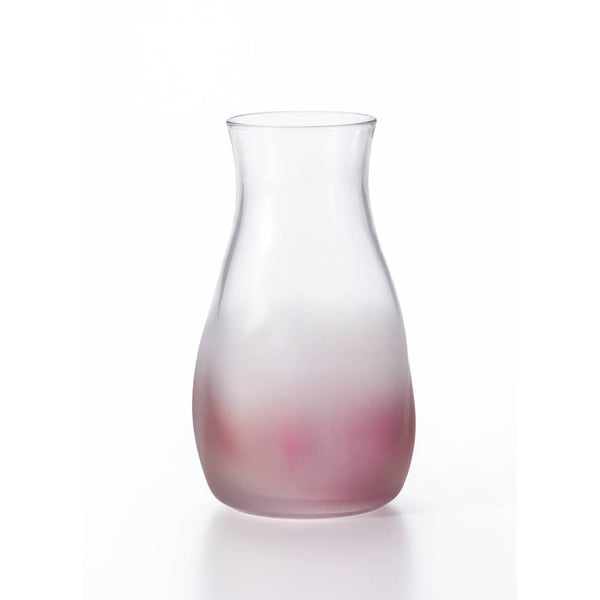 Aderia Tebineri 小號玻璃花瓶磨砂粉色飾面 129 毫米