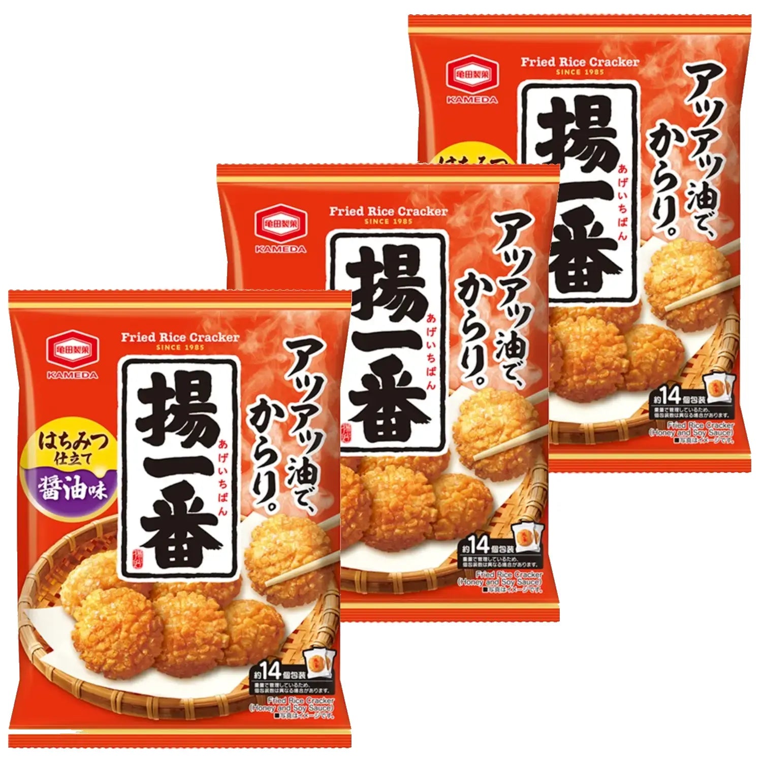 Age Ichiban 蜂蜜醬油脆餅 100g (3 包)