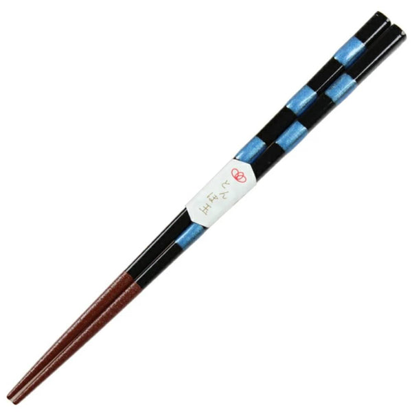 Aoba 洗碗機安全筷子方格藍色設計 23 厘米