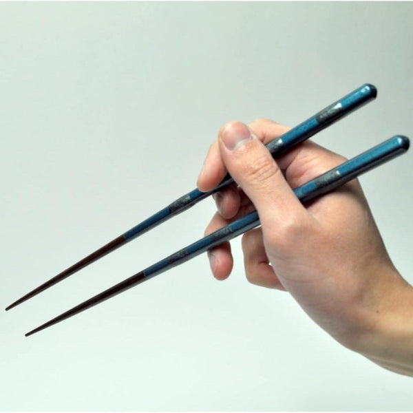 Aoba 可用洗碗機清洗木筷無雙藍色 26 厘米