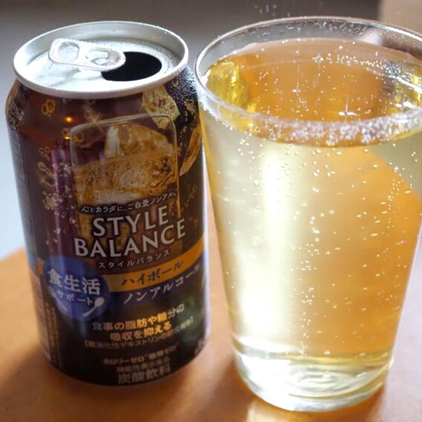 朝日風格平衡無酒精威士忌高球無酒精雞尾酒 350 毫升