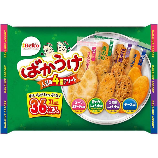 Befco Bakauke仙貝4種口味（3袋裝）