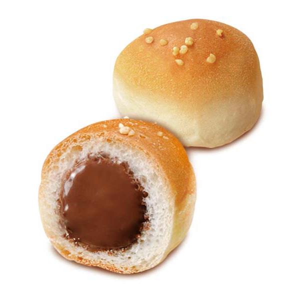 Bourbon Choco Anpan 巧克力夾心迷你麵包捲零食 40 克（3 包）
