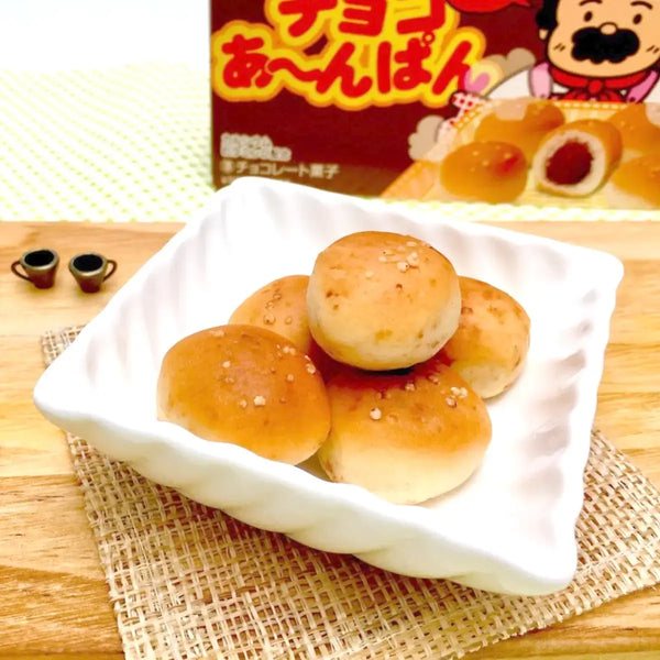 Bourbon Choco Anpan 巧克力夾心迷你麵包捲零食 40 克（3 包）