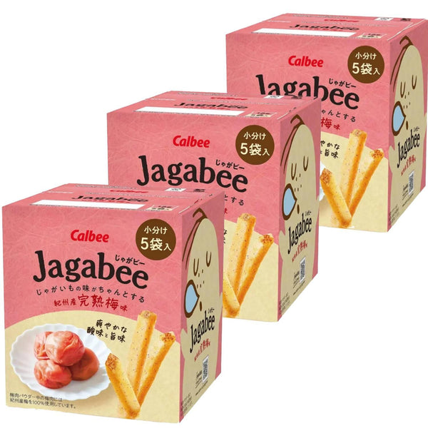 Calbee Jagabee 薯條酸紀州梅梅口味 75g（3 包）