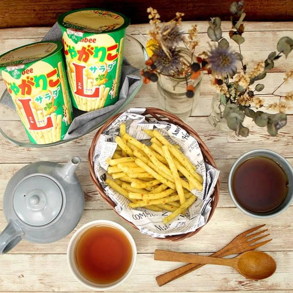 Calbee Jagarico 薯條零食沙拉口味大（3 杯裝）