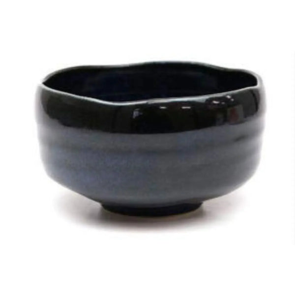 Chawan 手工美濃燒黑與海軍藍日本抹茶碗