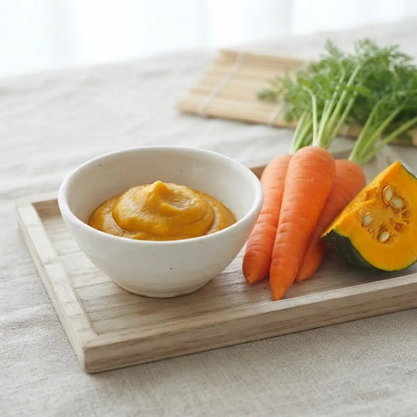 地球竹有機胡蘿蔔和南瓜 嬰兒用品 食品原漿 5m+ 70g
