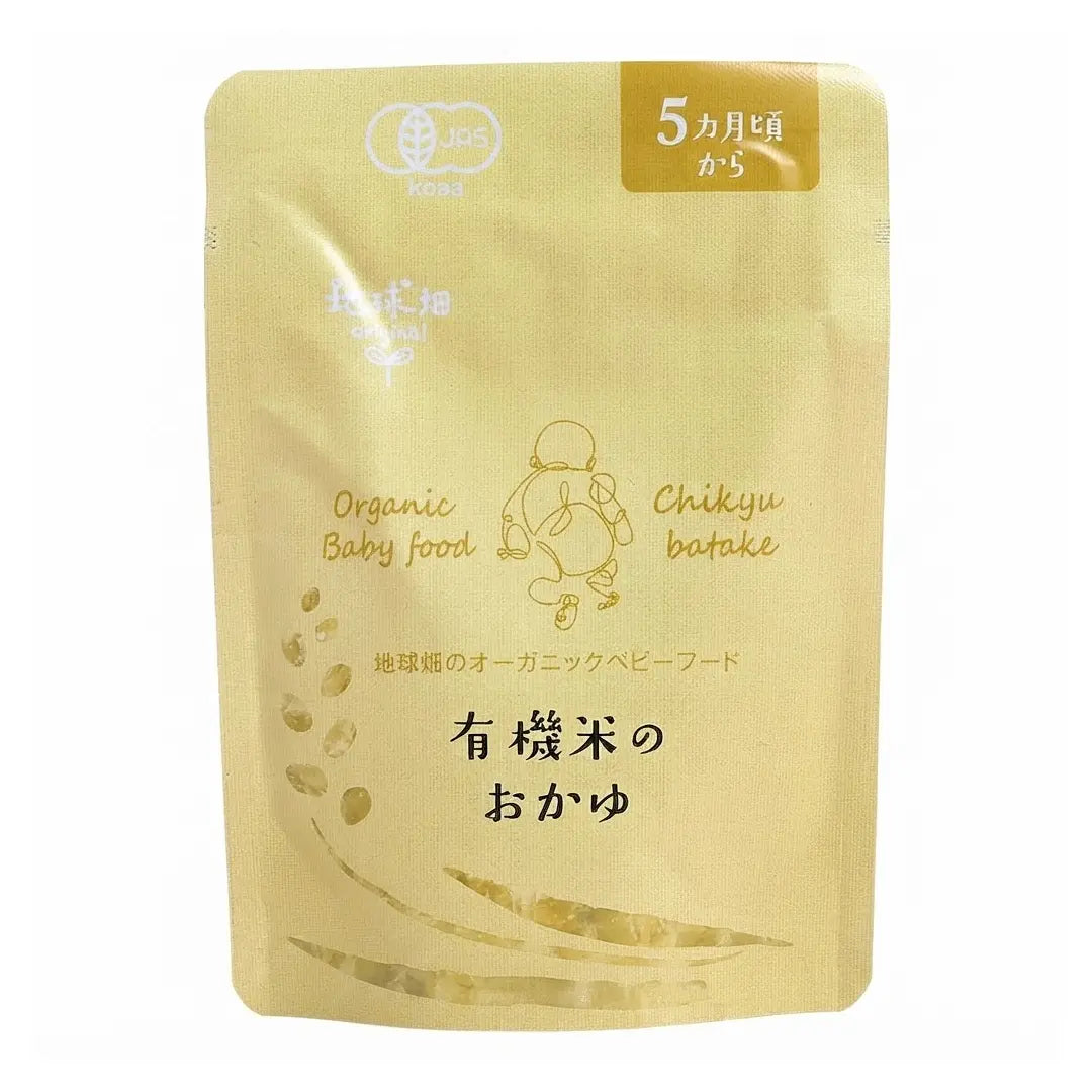 地球竹有機白米粥 嬰兒用品 食品5m+80g