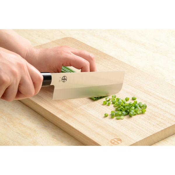 千歲日本刀 3 件組木柄 Santoku、Nakiri 和 Deba