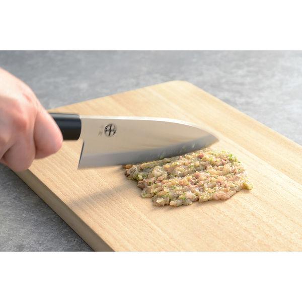 千歲日本刀 3 件組木柄 Santoku、Nakiri 和 Deba
