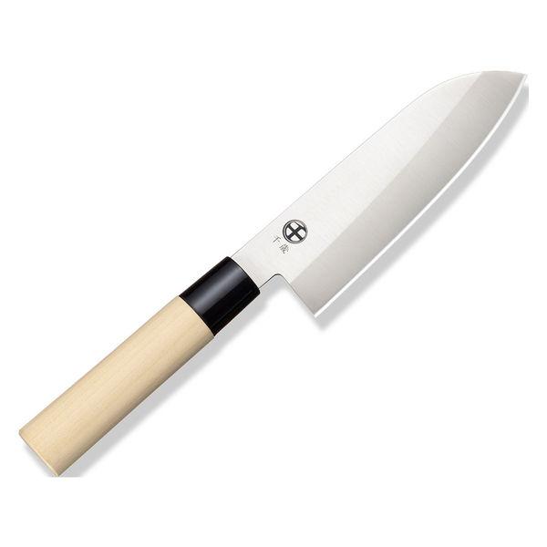 千歲日本刀 3 件組木柄 Santoku、Nakiri 和 Deba