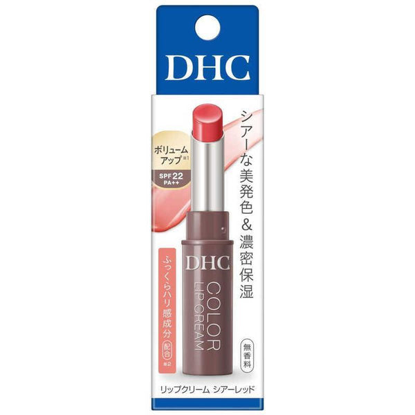 DHC 彩色潤唇膏 無香天然口紅 紅色 1.5g