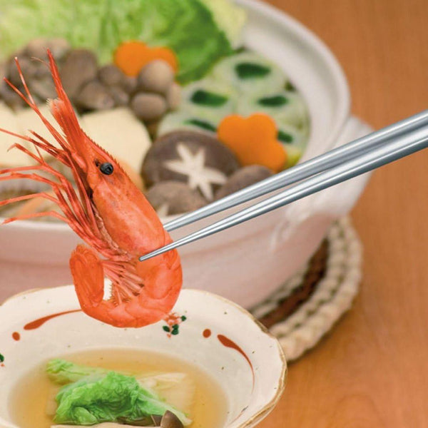 耐用金屬筷子啞光不銹鋼 220 毫米