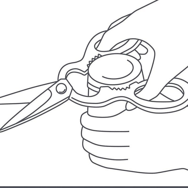 Enjuku 易於清潔可拆卸廚房剪刀，帶內置開瓶器