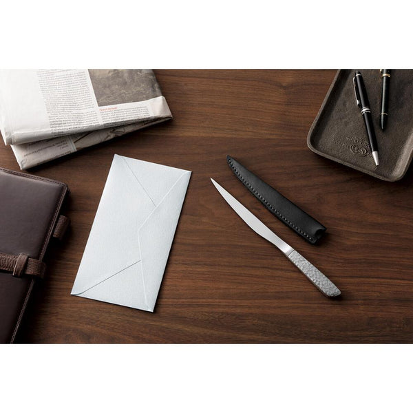 Enjuku 錘擊鋼製開信刀帶皮套禮盒裝