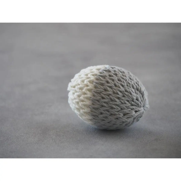 Ferretamago 雪貂蛋形玩具棉球 灰白色 7 厘米