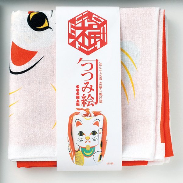 Fukukochae 風呂敷招財貓小號棉質裹布 48 厘米