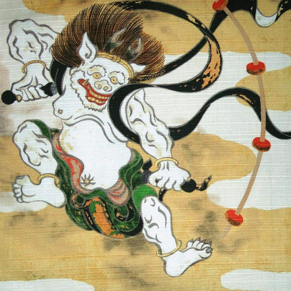 風呂敷風神雷神風雷神棉質裹布 48x48cm