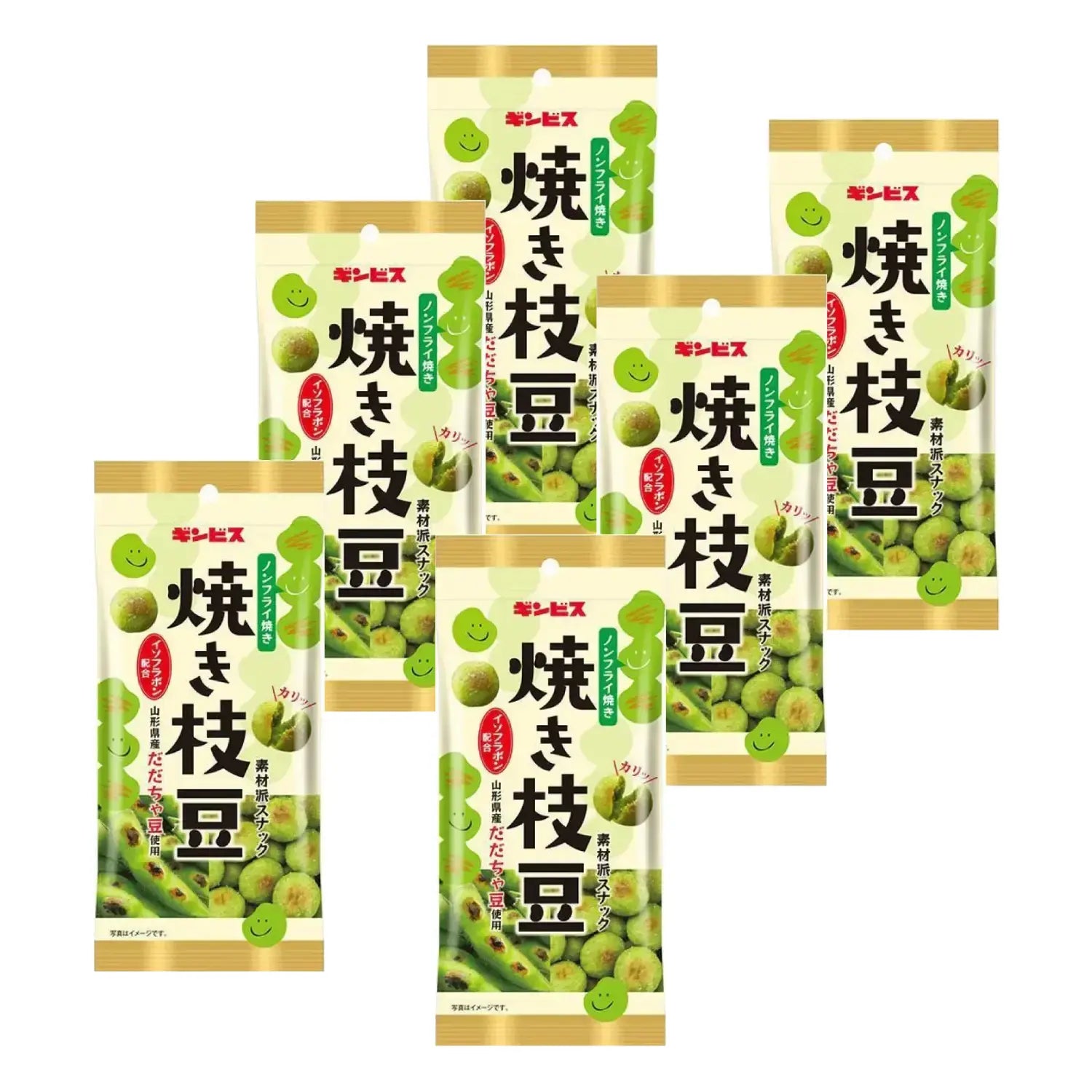 Ginbis 烤毛豆日本青豆點心 38g (6 包)